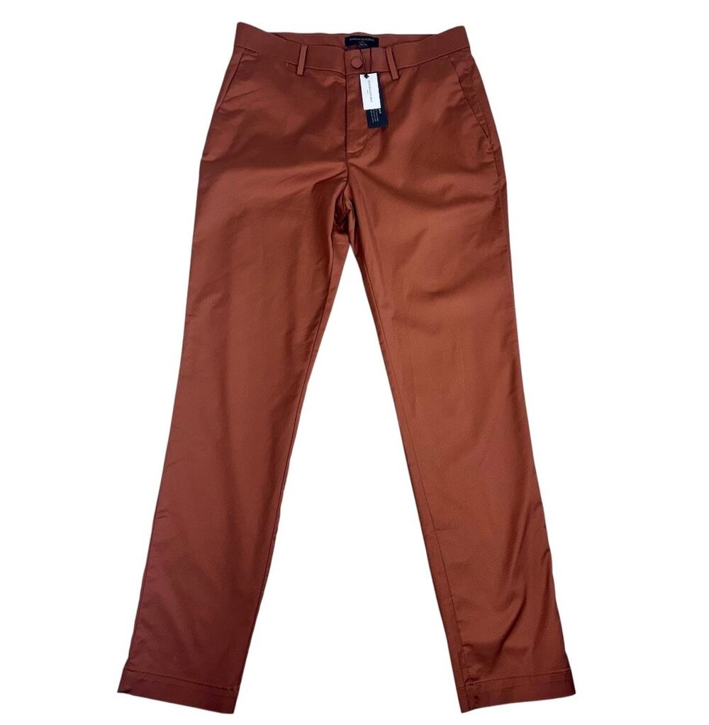 BANANA REPUBLIC NWT WOMEN'S RUST COLOR SLIM FIT DRESS PANTS SIZE 31x32